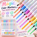 ✨ Magic Color-Change Dual-Tip Highlighters