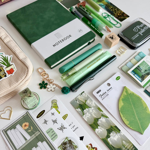 Emerald Whispers | Bookish Stationery & Gift Bundle 🌿📚