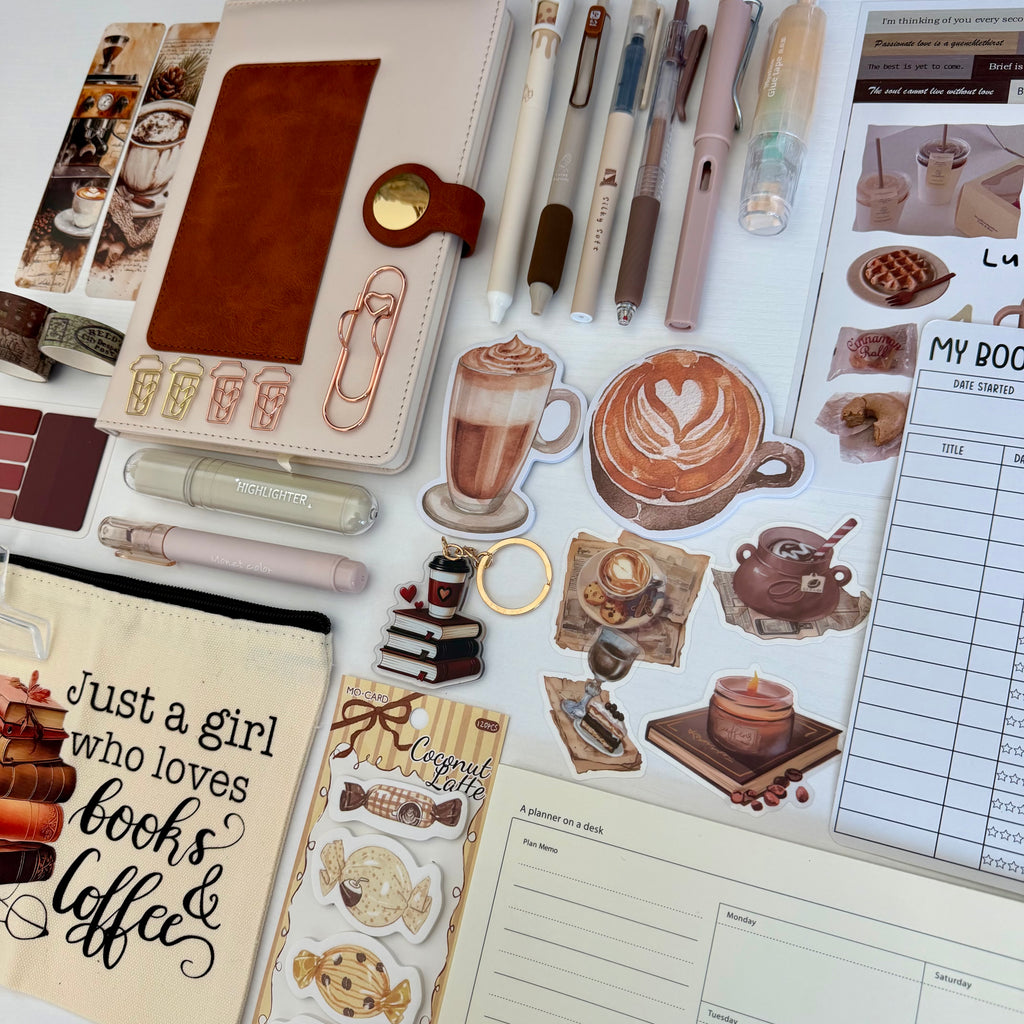 ✨ NEW ✨  Latte & Chapters | Coffee & Book Lover’s Stationery Bundle