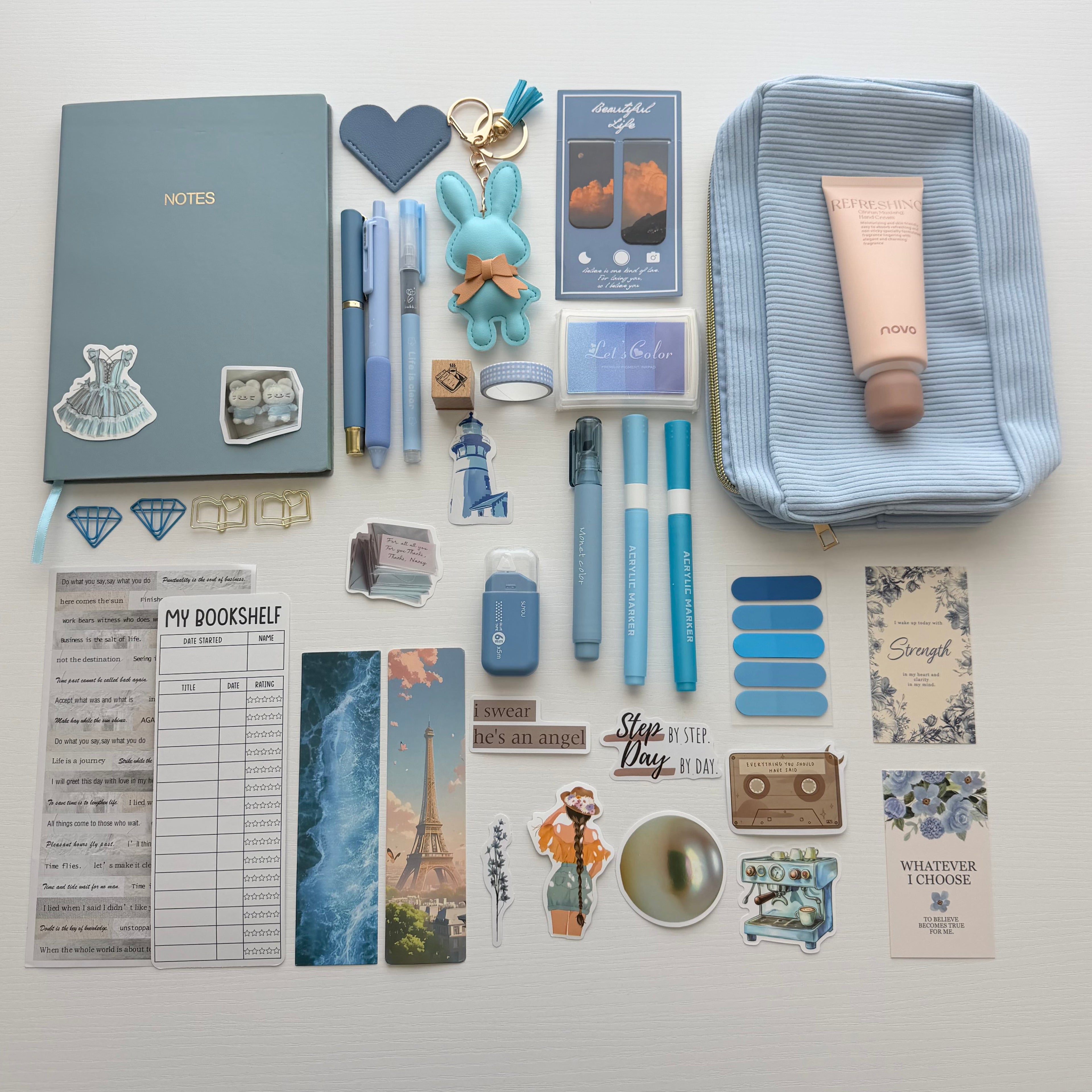 🩵 Blue Bundle A5 – Peaceful, Dreamy & Inspiring