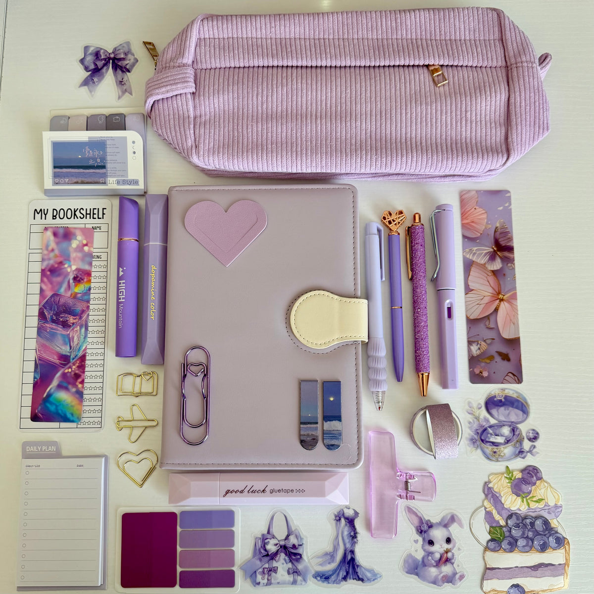 Lavender Daydream Bookish Bundle | Aesthetic Stationery & Journaling Gift Set
