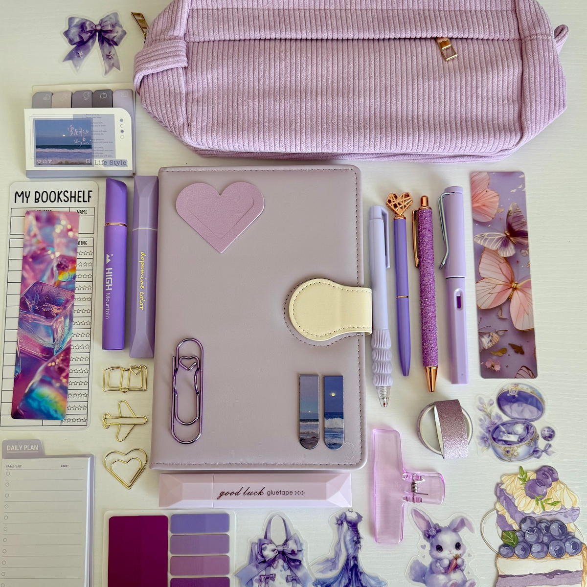 Lavender Daydream Bookish Bundle | Aesthetic Stationery & Journaling Gift Set