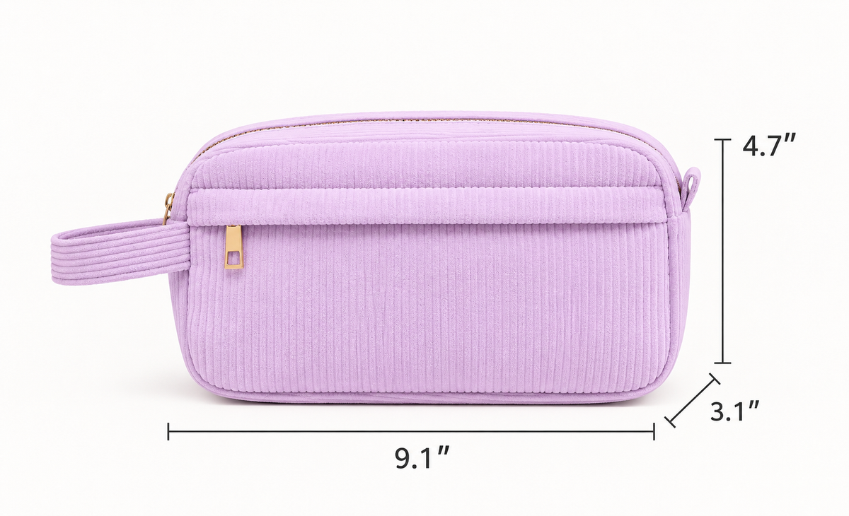 Corduroy Cosmetic & Stationery Pouch
