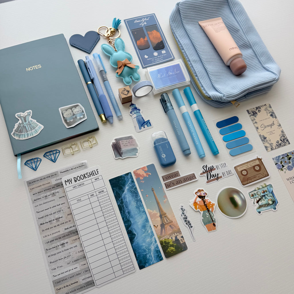 🩵 Blue Bundle A5 – Peaceful, Dreamy & Inspiring