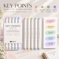 ✨ Soft Pastel Dual-Tip Highlighters