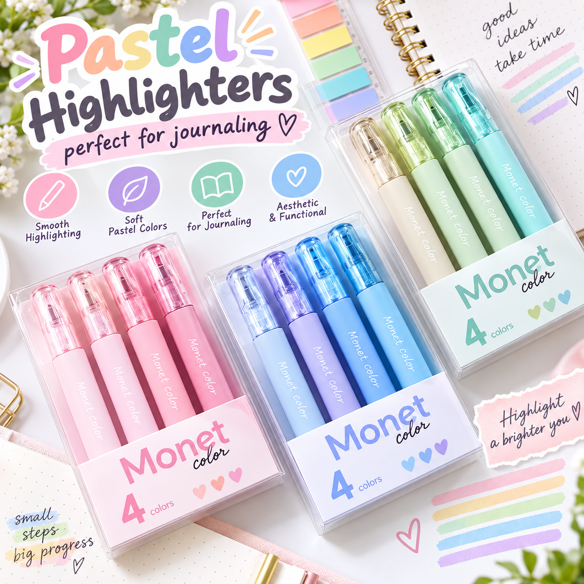 Pastel Highlighter Set of 4