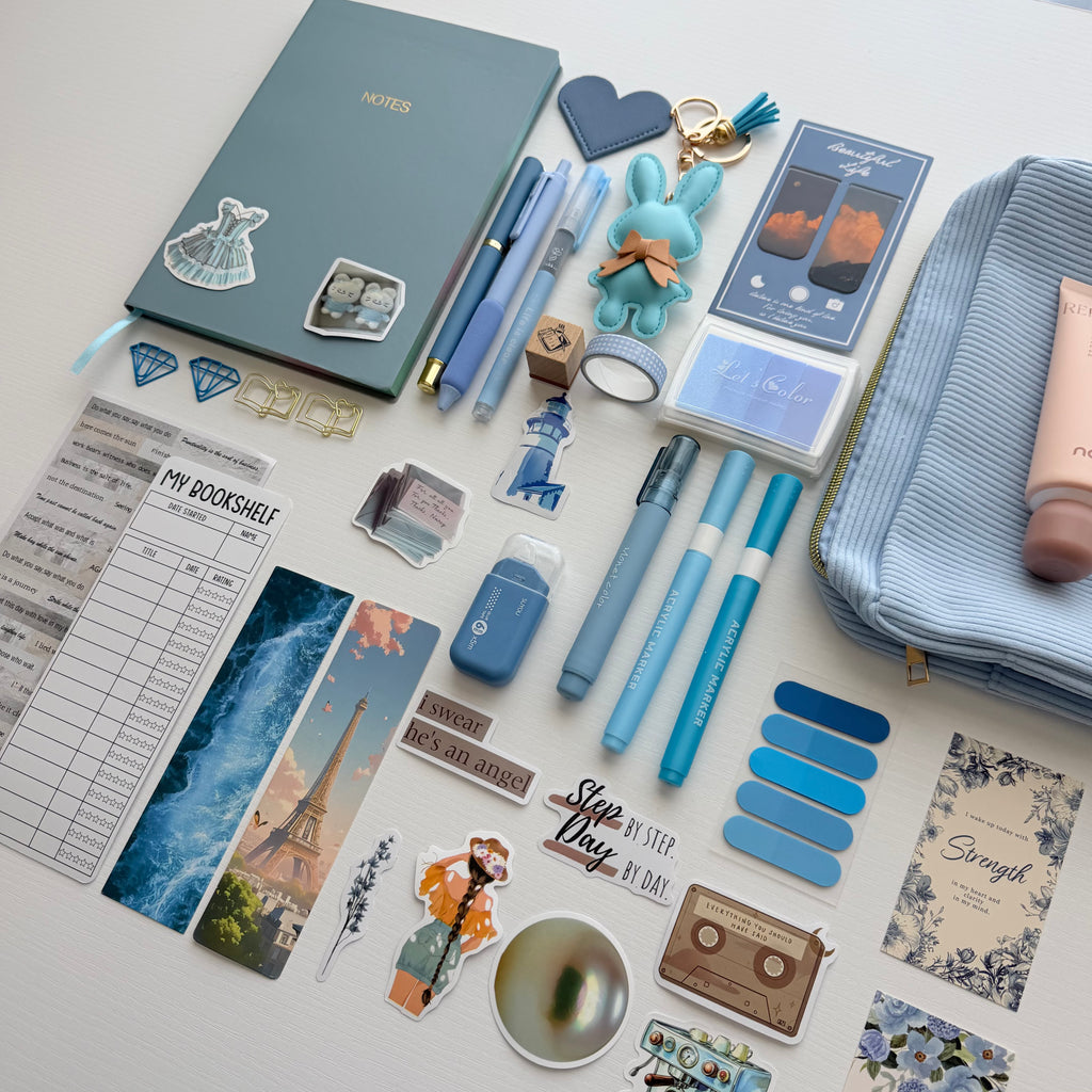 🩵 Blue Bundle A5 – Peaceful, Dreamy & Inspiring